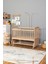 Ahşap Beşik Anne Yanı Beşik Organik (Boyasız) 60X120 - Tekerlekli Uyku Setsiz ve Yataksız 2