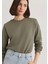 Bisiklet Yaka Yeşil Sweatshirt 1S10183-70121 1