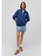 Mavi Logo Baskılı Yarı Fermuarlı Lacivert Sweatshirt 1S10179-82625 1