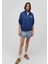 Mavi Logo Baskılı Yarı Fermuarlı Lacivert Sweatshirt 1S10179-82625 2