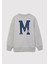 Logo Baskılı Gri Sweatshirt 6S10055-88468 4