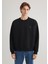 Bisiklet Yaka Siyah Basic Sweatshirt 0S10348-900 3