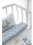 Anne Yanı Beşik Nevresim Takımı (60X100) - Blue Royal Series - T Harfi 4