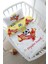 Anne Yanı Beşik Nevresim Takımı (60X100) - For Baby Serisi - Sarı - Kırmızı 1