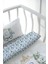 Anne Yanı Beşik Nevresim Takımı (60X100) - Blue Royal Series - C Harfi 4