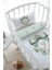 Anne Yanı Beşik Nevresim Takımı (60X100) - Green Royal Series - Y Harfi 3