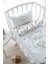 Anne Yanı Beşik Nevresim Takımı (60X100) - For Baby Serisi - Damask Filli 3