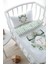 Anne Yanı Beşik Nevresim Takımı (60X100) - Green Royal Series - T Harfi 3