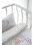 Anne Yanı Beşik Nevresim Takımı (60X100) - Pink Royal Series - F Harfi 4