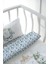 Anne Yanı Beşik Nevresim Takımı (60X100) - Blue Royal Series - V Harfi 4