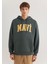 Mavi Logo Baskılı Kapüşonlu Yeşil Sweatshirt 067149-71598 3