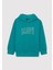Logo Baskılı Kapüşonlu Yeşil Sweatshirt 6S10113-32449 1