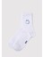 Mvjns Baskılı Beyaz Soket Çorap 1913259-620 1