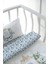 Anne Yanı Beşik Nevresim Takımı (60X100) - Blue Royal Series - B Harfi 5