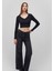 Uzun Kollu Siyah Crop Basic Tişört 1613041-900 2