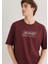 Mavi Baskılı Bordo Tişört 0611827-70396 3