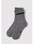 Çizgi Detaylı Gri Bot Çorabı 1912753-82816 1