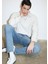Milan Premium Blue Puslu Açık Mavi Jean Pantolon 0081083030 1
