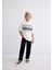 Kapüşonlu Baskılı Beyaz Sweatshirt 6S10074-70057 1