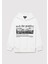 Kapüşonlu Baskılı Beyaz Sweatshirt 6S10074-70057 2