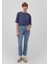 Lacivert TENCEL TM Modal Basic Tişört 1611897-70487 1