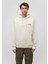 Sırt Baskılı Kapüşonlu Bej Sweatshirt 0S10160-81202 3