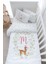 Bebek Boy Nevresim Takımı (100X150) - Little Deer Series - M Harfi 5