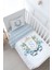 Bebek Boy Nevresim Takımı (100X150) - Blue Royal Series - S Harfi 1