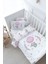 Bebek Boy Nevresim Takımı (100X150) - For Baby Serisi - Pembe Büyük Balonlu Fil 1