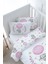 Bebek Boy Nevresim Takımı (100X150) - For Baby Serisi - Pembe Büyük Balonlu Fil 3