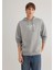Mavi Logo Baskılı Kapüşonlu Gri Sweatshirt 0611317-70103 2