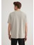 Bisiklet Yaka Basic Gri Tişört 0611596-70100 5