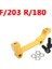 Altın F203-R180MM Stili Pmıs Mtb Bisiklet Disk Fren Rotorları Ön Arka mm Ispm Kaliper Adaptör Alüminyum Alaşımlı Post Mount Bisiklet Aksesuarı Adaptörü (Yurt Dışından) 1