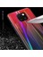 Mate 20 Lite Uyumlu Kılıf Arkası Renkli Cam Kenarları Silikon Ensar Friz Kapak 5