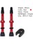 60MM Kırmızı 2 Adet Tarzı Bisiklet Lastik Hava Valfi Tubeless Jant Valfi Kiti Bakır Çekirdek Alaşım Gövde Kauçuk Taban (Yurt Dışından) 1