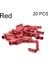 Kırmızı-20 Adet Tarzı Renkli Alüminyum Alaşım Bisiklet Fren Vites Iç Kablo Ucu Uç Kapakları - (Yurt Dışından) 1