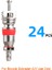 Schrader Core 24PC Stili Deemount Üst Presta Valf Çekirdeği Pirinç C Fv Mtb Yol Bisikleti Kauçuk Hava Kompresörü Yedek Parça Aracı Opsiyonel (Yurt Dışından) 1