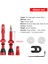 Kırmızı 44MM Stili 2 Adet Bisiklet Tüpsüz Karbon Jant Presta Valf mm Fv Ucu Pirinç Çekirdekli C Makineli Anodize Edilmiş Wtool ile Dağ/bisiklet Için (Yurt Dışından) 1