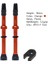 78MM Turuncu 2 Adet Tarzı Yol ve Mtb Bisikletleri Için mm Presta Valfli 1 Çift Tüp Contalı Tüp Yokluğu Lastiği ile Uyumlu Pirinç Çekirdek Alaşım Gövde (Yurt Dışından) 1