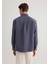Keten Karışımlı Gri Tencel Gömlek 0211377-82183 5