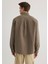 Keten Karışımlı Kahverengi Tencel Gömlek 0211377-70376 4