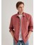 Keten Karışımlı Pembe Tencel Gömlek 0211377-71100 3