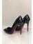 Siyah Rugan Stiletto Topuklu Ayakkabı 1
