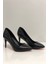 Siyah Mat Stiletto Topuklu Ayakkabı 1