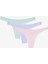 Soft Harmony Pamuklu Lace Detailed Çok Renkli 3lü Tanga Külot 1