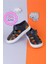 Unisex Lacivert Cırtlı Esnek Kaucuk Tabanlı Tam Ortapedik Dayanıklı Sneaker Çocuk Spor Sandalet 1