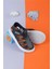Unisex Lacivert Cırtlı Esnek Kaucuk Tabanlı Tam Ortapedik Dayanıklı Sneaker Çocuk Spor Sandalet 5