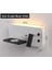 USB Şarj ve Kablosuz Şarjlı Yeni Nesil Modern Yatak Başı Armatürü 7 + 3 Watt Ledli Oynar Başlı Aplik 2