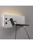 USB Şarj ve Kablosuz Şarjlı Yeni Nesil Modern Yatak Başı Armatürü 7 + 3 Watt Ledli Oynar Başlı Aplik 5