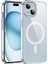 (Magsafe Kılıf ) Iphone 15 Uyumlu Magsafe Wireless Şeffaf Silikon Kılıf 1